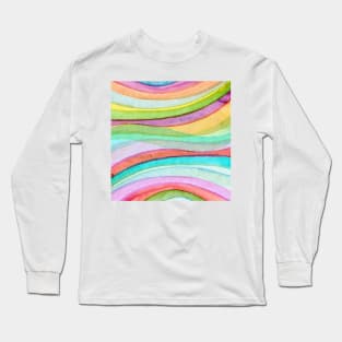 Awesome Watercolor Abstract Art Long Sleeve T-Shirt